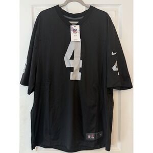 Las Vegas Raiders NWT #4 Derek Carr Jersey 2XL Nike On Field Black NFL Football